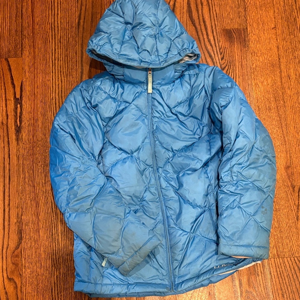L.L. Bean Kids Sky Blue Puffer Jacket